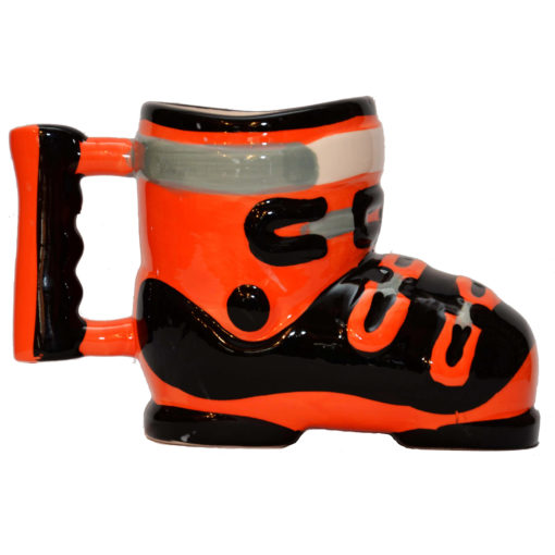 Mug chaussure ski orange