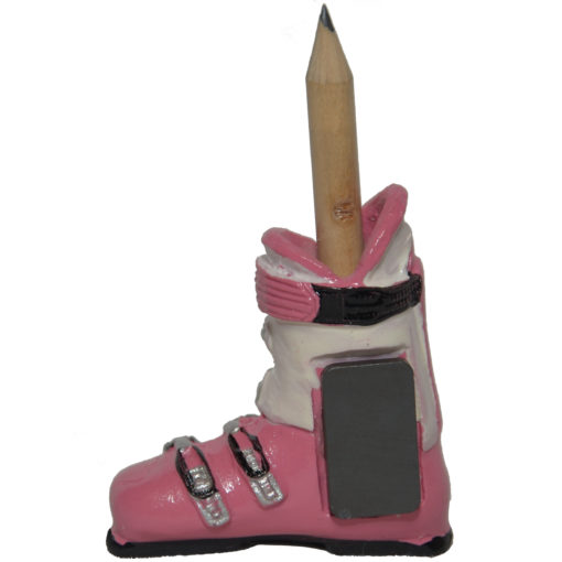 Magnet chaussure de ski rose – Image 2
