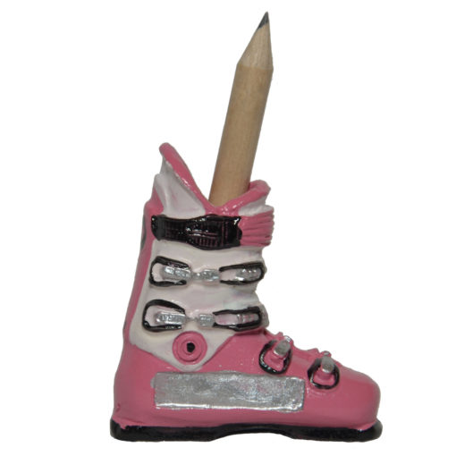 Magnet chaussure de ski rose