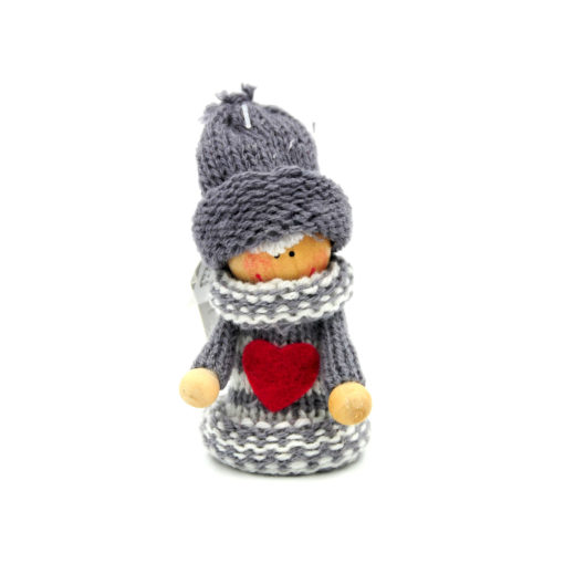 Petite Figurine Grise Cheveux Courts