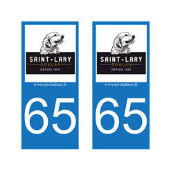 Deux Autocollants pour Voiture Logo Saint-Lary-Soulan