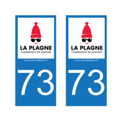 Deux Autocollants pour Voiture Logo Champagny