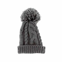 Bonnet Pompon Gris