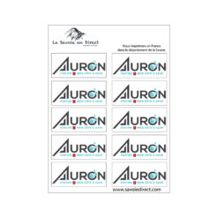 Lot de 10 autocollants Auron