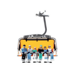 6 figurines assises (sans ski)