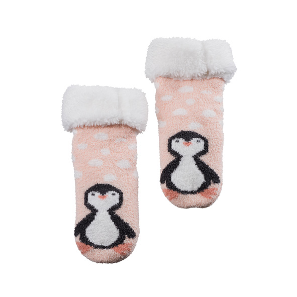 Chaussons chaussettes cozy enfant Petit Pingouin