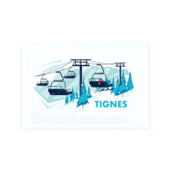 Magnet télésiège hiver + nom station