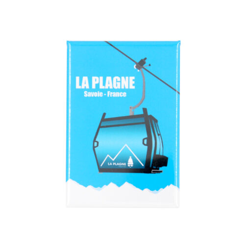 Magnet dessin télécabine glacier La Plagne