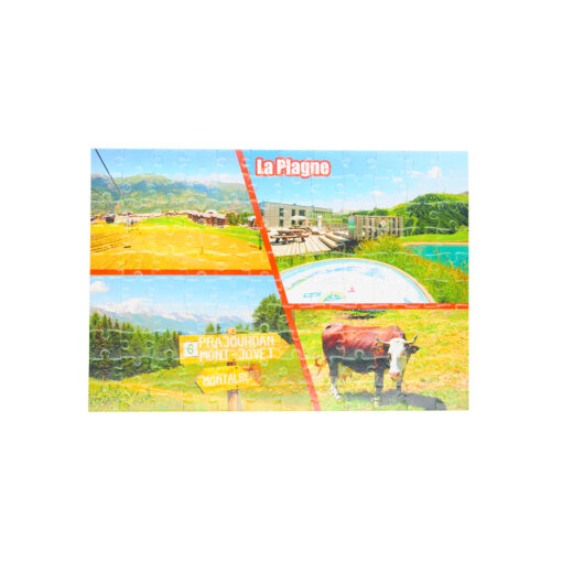 Puzzle photos pêle-mêle La Plagne Montalbert été