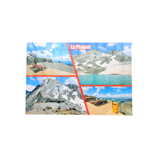 Puzzle photos pêle-mêle glacier La Plagne
