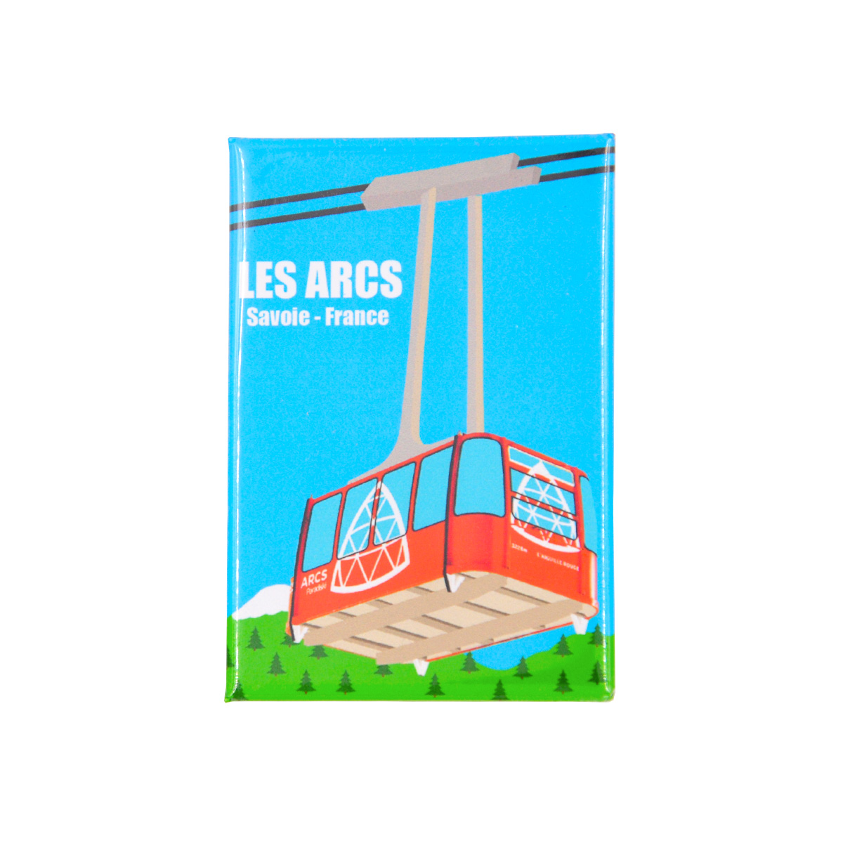 Magnet dessin téléphérique Les Arcs – Image 2