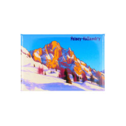 Magnet dessin Aiguille Rousse en hiver