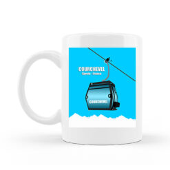 Mug dessin télécabine Courchevel