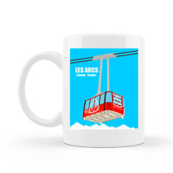 Mug dessin téléphérique Aiguille Rouge
