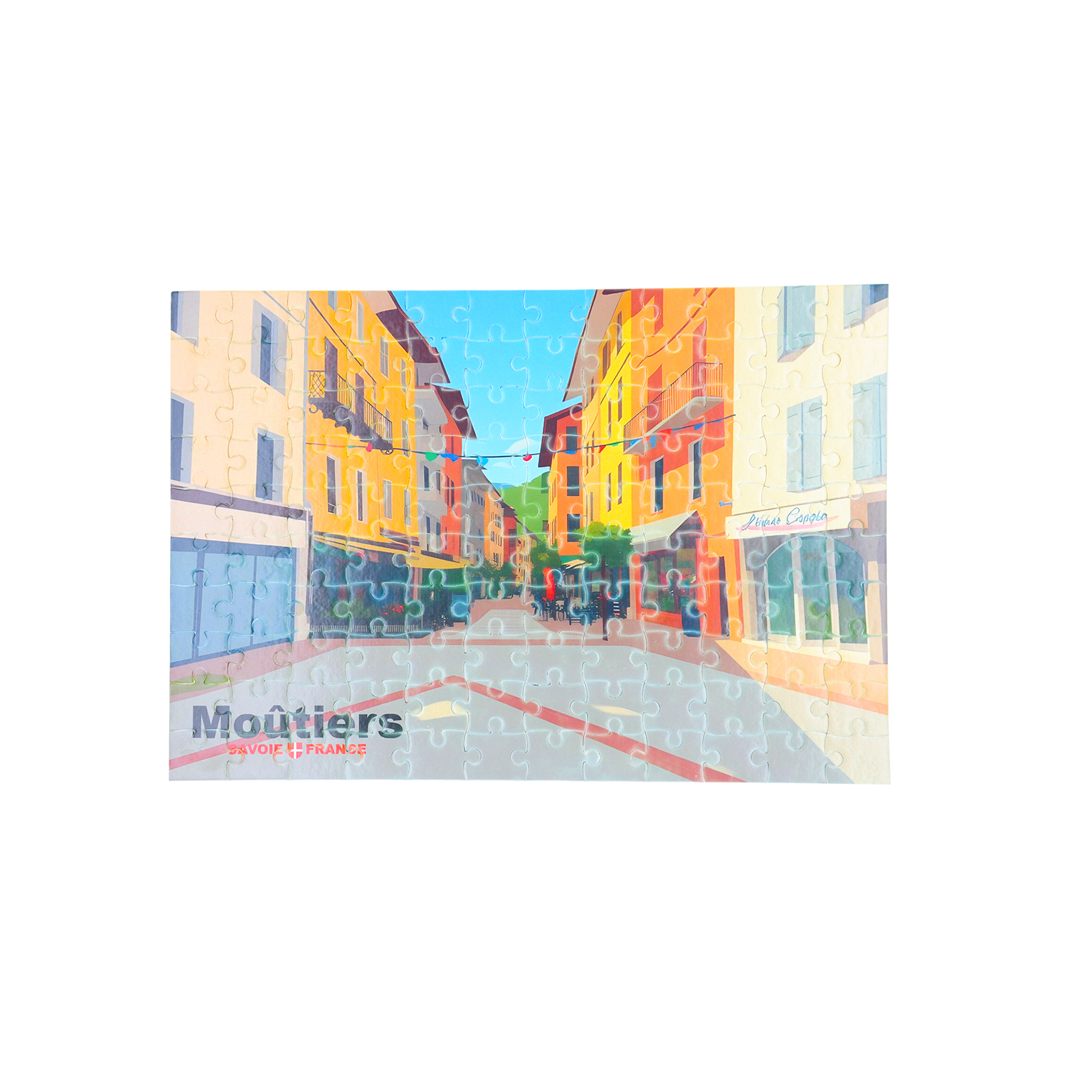 Puzzle dessin Grande Rue Moûtiers