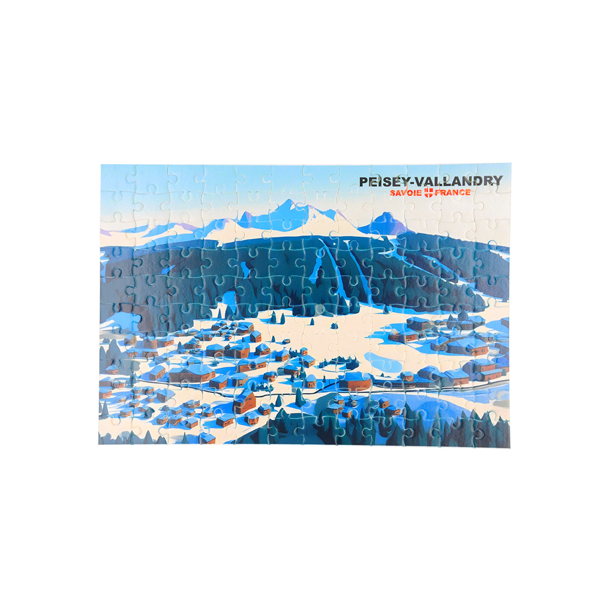 Puzzle dessin station Peisey-Vallandry