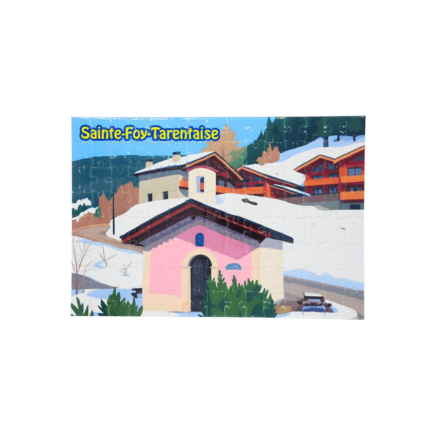 Puzzle dessin chapelle Sainte-Foy-Tarentaise