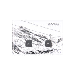 Magnet dessin traits télécabine Val d'Isère