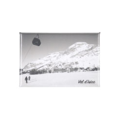 Magnet photo Noir et Blanc front de neige Val d'Isère