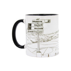 Mug dessin traits pistes Val d'Isère