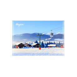 Magnet dessin télécabine Mont d'Arbois Megève