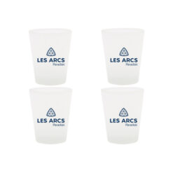 Lot de 4 verres logo Les Arcs