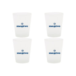 Lot de 4 verres logo Megève