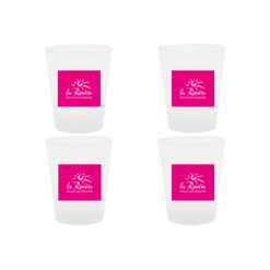 Lot de 4 verres logo La Rosière