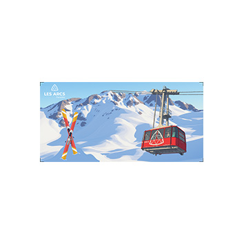 Mug dessin Hiver Les Arcs – Image 3