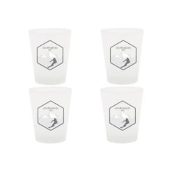 Lot de 4 verres Blason Skieur Courchevel