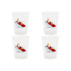Lot de 4 verres bobsleigh La Plagne