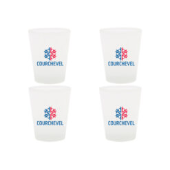 Lot de 4 verres logo Courchevel