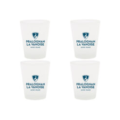Lot de 4 verres logo Pralognan-la-Vanoise