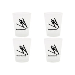Lot de 4 verres Saut à Ski Courchevel
