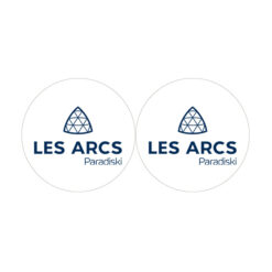 Lot de 2 autocollants Logo Les Arcs