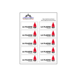 Lot de 10 autocollants La Plagne