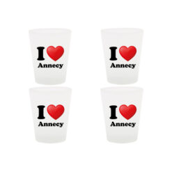 Lot de 4 verres I Love Annecy