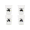 Lot de 4 verres dessin moto et borne Col Forclaz