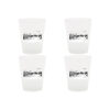 Lot de 4 verres dessin traits Arc 1800