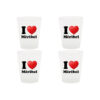 Lot de 4 verres I Love Méribel