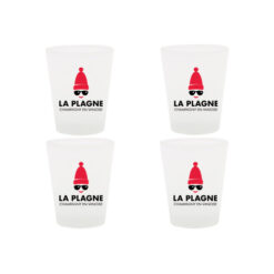 Lot de 4 verres logo Champagny-en-Vanoise