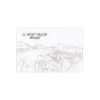 Magnet dessin traits Mont Vallon