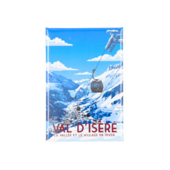 Magnet dessin Val d'Isère depuis Solaise