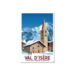 Affiche Eglise  Val d'Isère