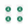Lot de 4 verres piste verte Val d'Isère