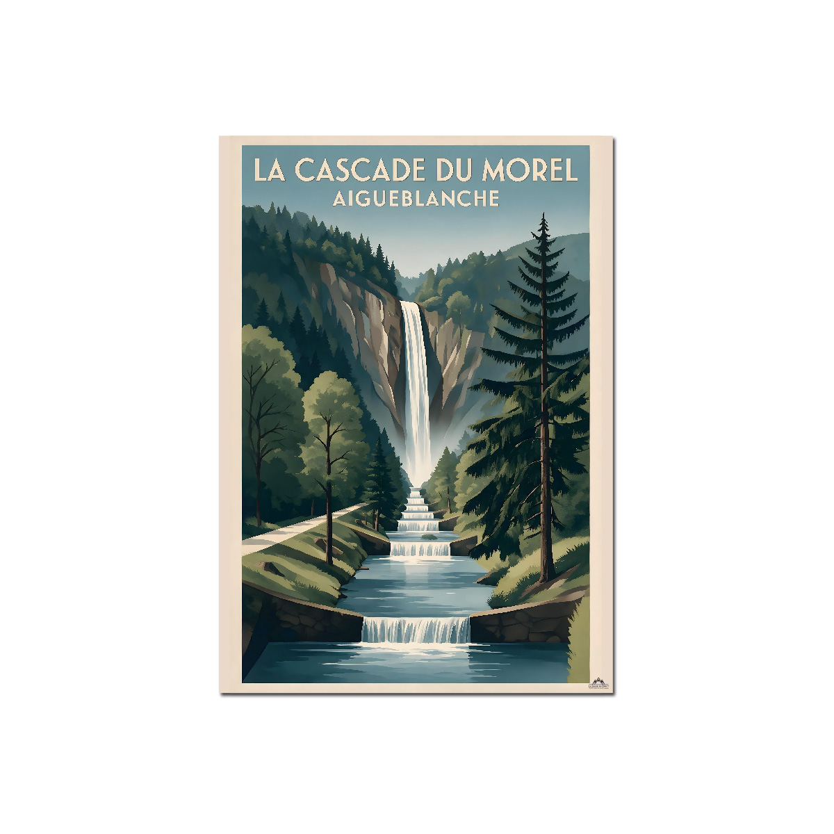 Affiche cascade du Morel à Aigueblanche