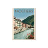 Affiche Moûtiers traversé par l'Isère