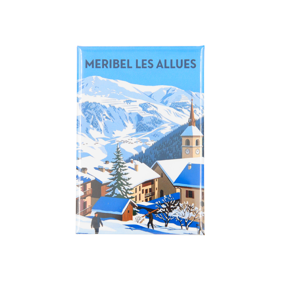 Magnet dessin Méribel-les-Allues