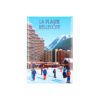 Magnet dessin La Plagne Bellecôte