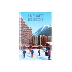 Magnet dessin La Plagne Bellecôte